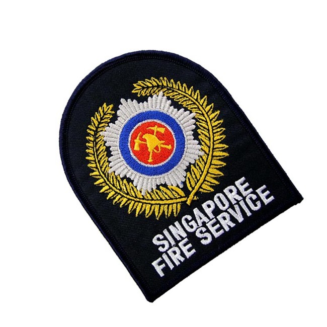OEM 3D Fabric Chicago Fire Department Patches Iron On Backing
