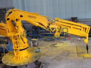 China 1ton 2ton 5ton Marine Crane Ship Deck Crane Marine Ship Deck Crane wholesale