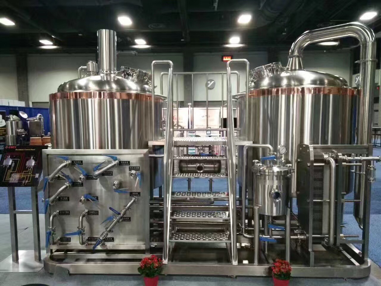 Turnkey Brewery Equipment 3 Vessel Brewhouse SS Brewing Equipment 20Bbl