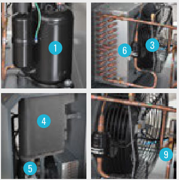 360W Atlas Refrigerant Air Dryer F25 Height Aluminum Alloy Material