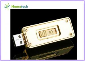 China Original Toshiba Chip set Metal Gold Bar Thumb Drive wholesale