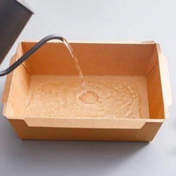Recyclable Takeaway Disposable Kraft Paper Food Packaging Paper Custom salad Box