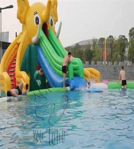 hot giant custom elepant inflatable water park