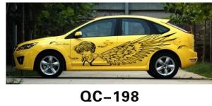 China Custom UV offset printing Waterproof Car Body Sticker QC-198J wholesale