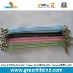Transparent Blue Slim Coiled Bungee Cord Lanyard W/Hooks 2PCS