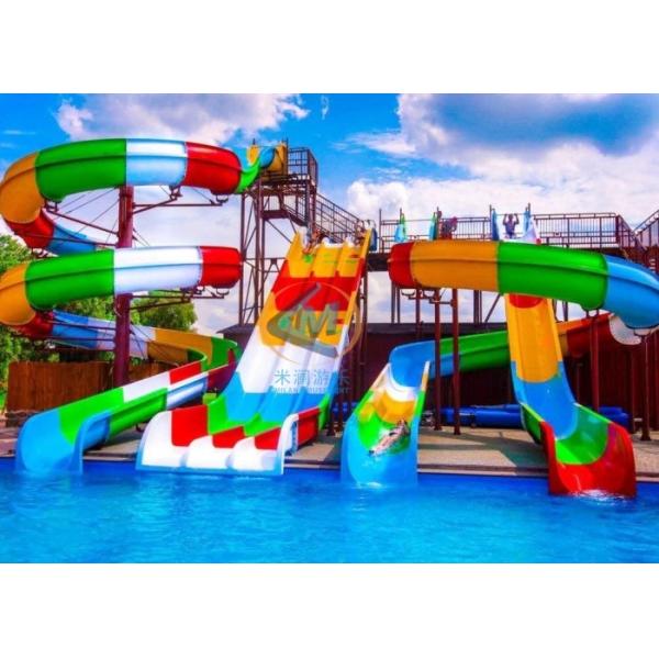 Fiberglass Large Pool Slide Swimming Pool Water Slide With Pool