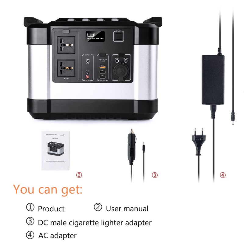 1110wh Backup Lithium Battery Portable Power Station 300000mAh 1000 Watt Power Bank