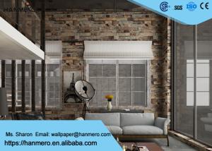 China Eco Friendly 3D Brick Effect Wallpaper , Waterproof Vinyl Wall Covering Light Weight wholesale