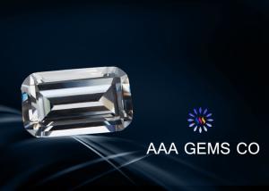 China Watch / Earring Emerald Cut Moissanite Diamonds Cutting Perfect wholesale