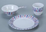 FDA Approved 16pc Melamine Dinnerware Set For Indoor