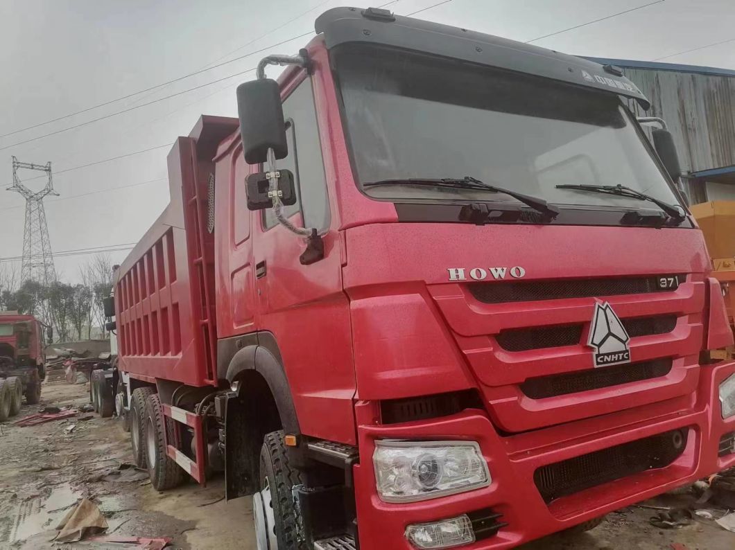 Hot Sale Sinotruk HOWO 6X4 371HP Dump Truck Tipper Dumper with Red Color HOWO Price