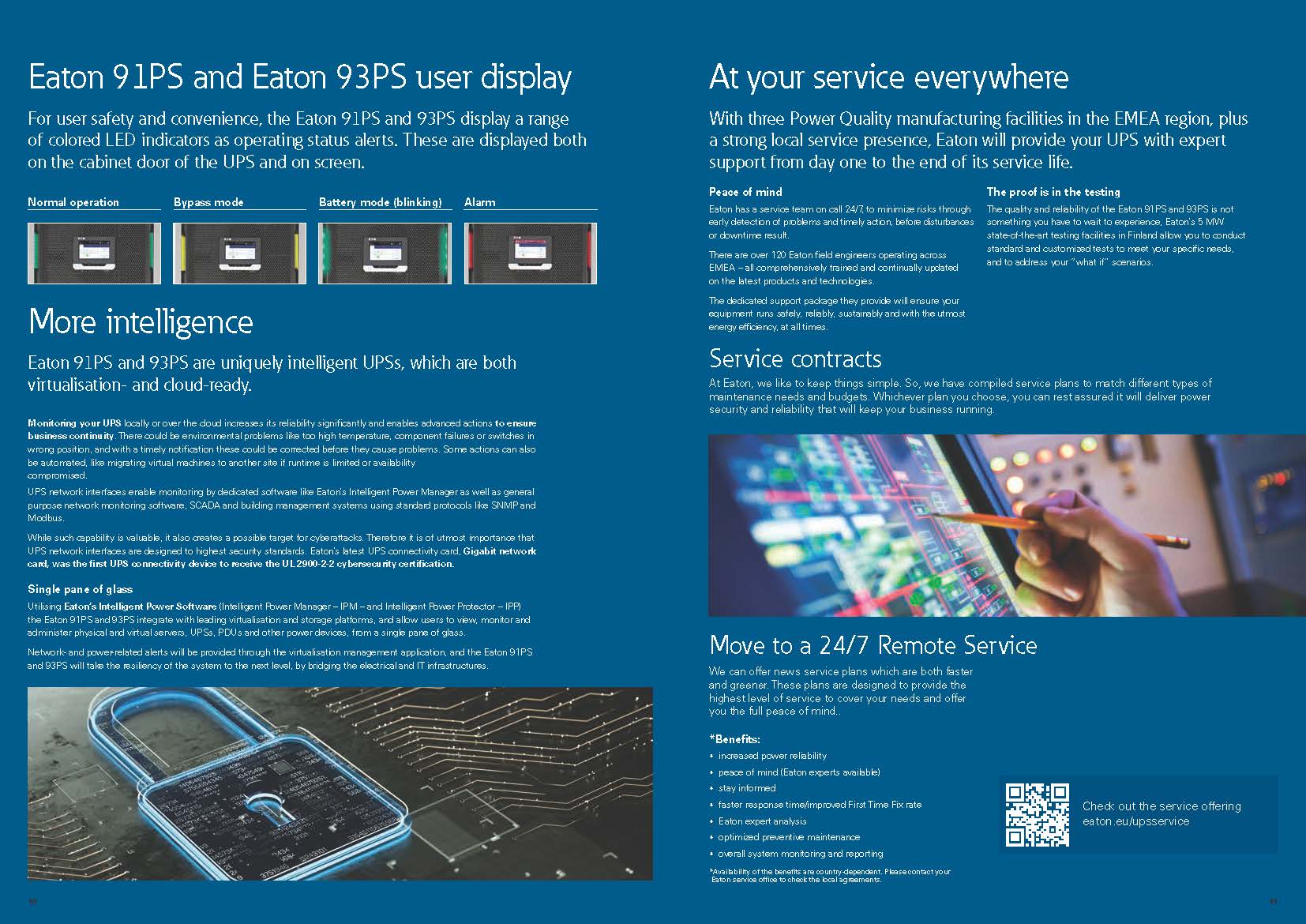 Eaton 91PS Series Single Phase UPS for Networking 10kVA 10kW 220V 15kVA 15kW 30kVA 30kW