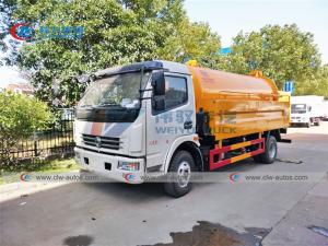 China Dongfeng 8000L Q235 Carbon Steel Vacuum Suction Truck wholesale