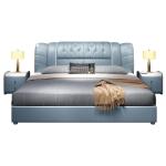 Soft Hotel Luxury Leather Bed Modern Storage Leather Bed