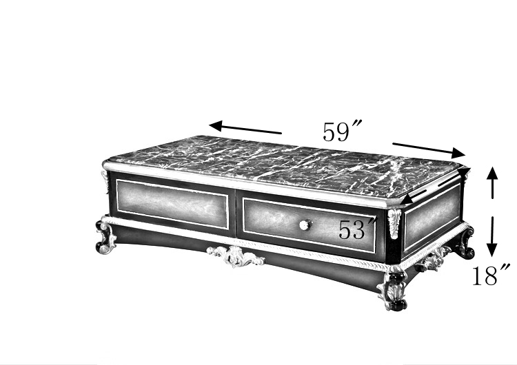 Coffee table marble coffee table neo classical furnitrue living room furniture TT-019