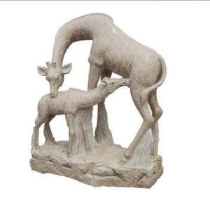 China Carving Stone Giraffe Sculpture wholesale