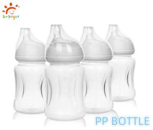 China Clear Anti Colic Newborn Baby Feeding Bottle Microwave Sterilization Baby Cup BPA Free wholesale
