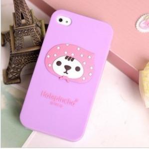China 3D Cute Silicone Case for iPhone 4 4S wholesale