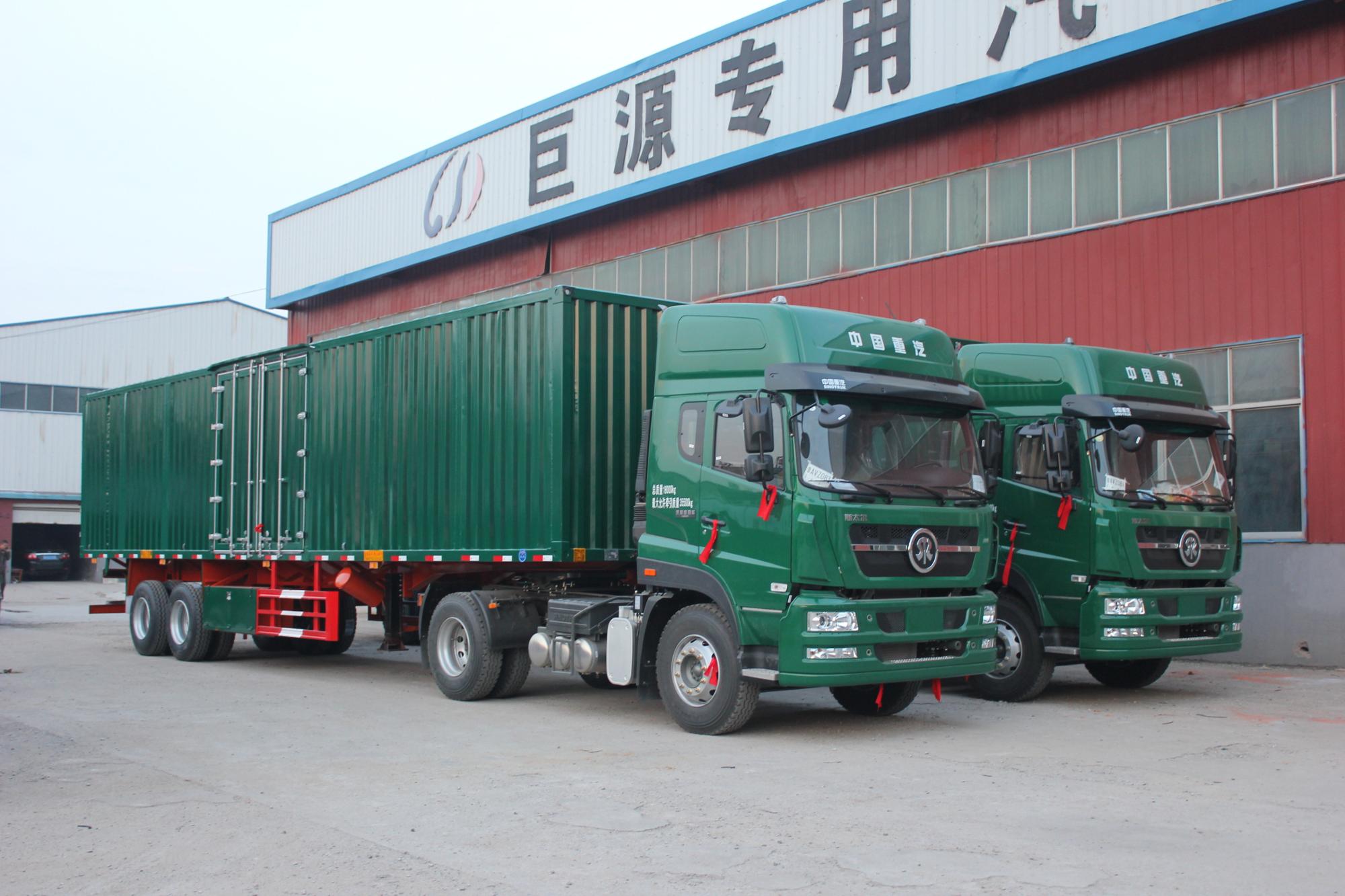 Producer Dry Van Semi Trailer with Dual Line Braking System Open Wing and Competitive