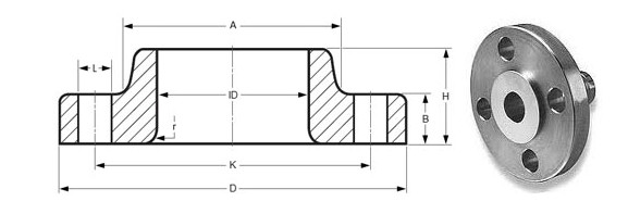 DN15 - DN2000 SCH80 Lap Joint Flange , 1/2" - 80" Forged Alloy Steel Flanges
