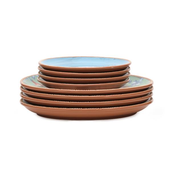 New design animal pattern Spring Summer series ceramic dinner set tableware with flower pattern