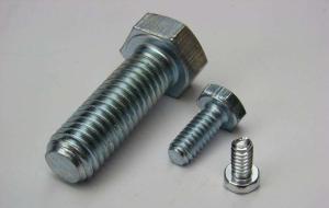 China Fine Thread Hex Head Tap Bolt , Structural Hex Head Fasteners Silver White Metal wholesale