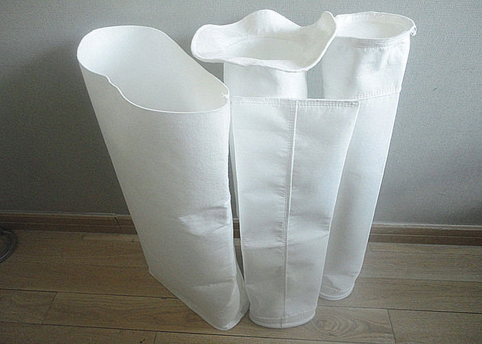 Dust filtration Industrial Filter Bag , Glass Nylon Nomex micron Filter Cloth