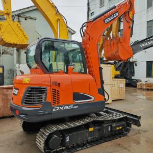 China Used Doosan Mini Excavator Dx55 Second Hand Mini Digger Original Color wholesale