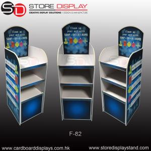 China POP FSDU corrugated floor display shelves wholesale