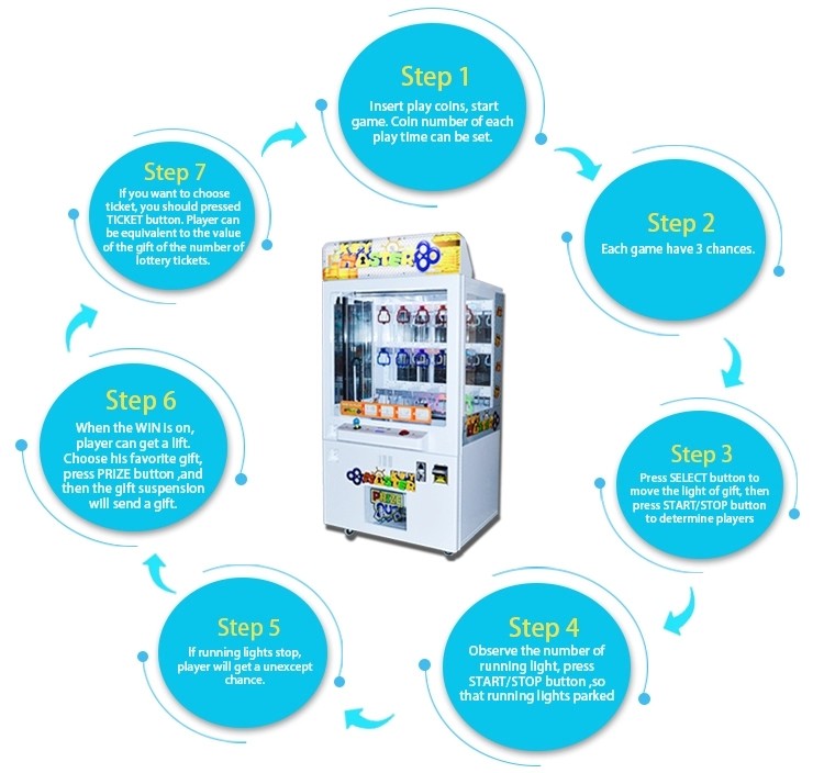 Amusement Park Prize Gift Vending Machine / Master Golden Key Game Machine