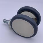 5 Inch Twin Polyurethane Caster Wheels For Trolley Medical Equipment