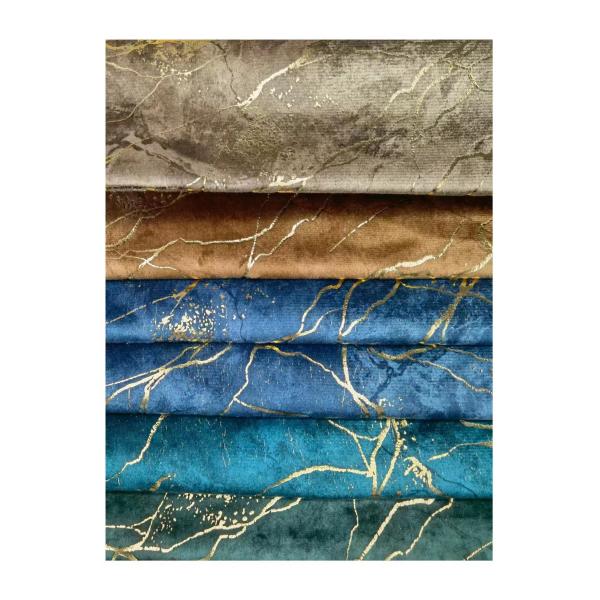 100% Polyester Knitted Foil Print Fabric Tear Resistant For Sofa Textile