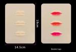 Rubber Practice Materials Tattoo Eyebrow carving Lips Silicone 3D Leather Blank