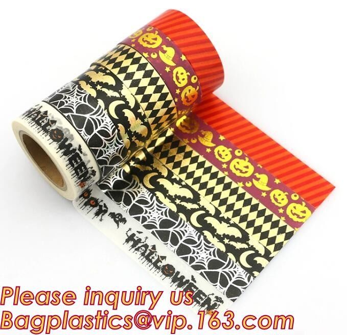 Gold Foil Labelh Tape Label Sakura Diy Scrapbooking Masking Craft Gift Decorative