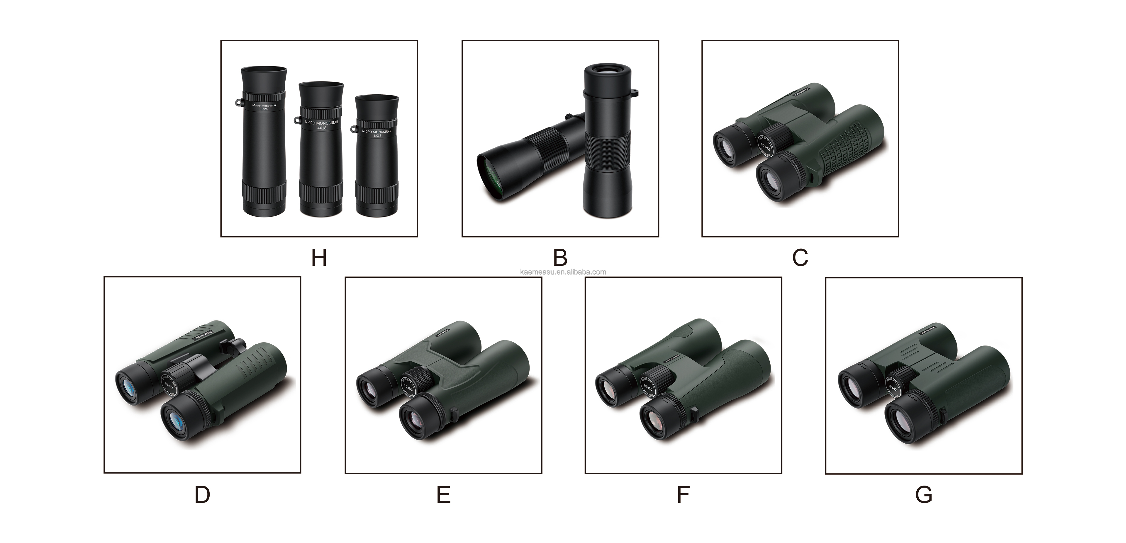 C 8X HD Monocular Telescope for Outdoor Hunting Hiking Bird Watching Sports Travel Use 8X42 Monocular