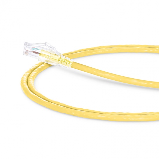 1m 3m 5m 50m Cat5 Network Cable with Unshielded UTP YELLOW Copper 24awg 0.5mm Conductors