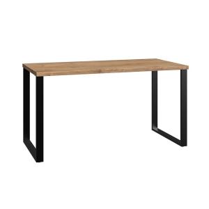 China Contemporary Single Office Computer Desk Wood Desk Metal Legs wholesale