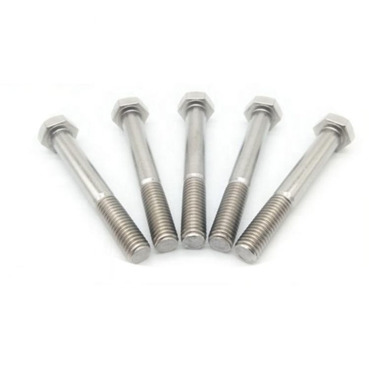 DIN931 18mm Stainless Steel 304 Half Thread Hex Bolt M10 M12 Long Length Hexagon Bolts