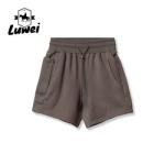 Solid Color Gym Workout Shorts Cotton Men Outdoor Running Plain Jogger Shorts