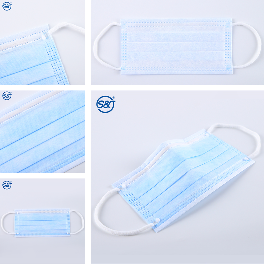 3 Ply Medical Face Mask Non-woven Disposable Hospital Doctor Protective Face Mask