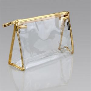 China Custom Clear PVC Cosmetic Bag / Toiletry PVC Travel Bag With Zipper wholesale