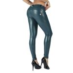 PU Leather Elastic Booty Lifting Pants Push Up Gym Leggingss