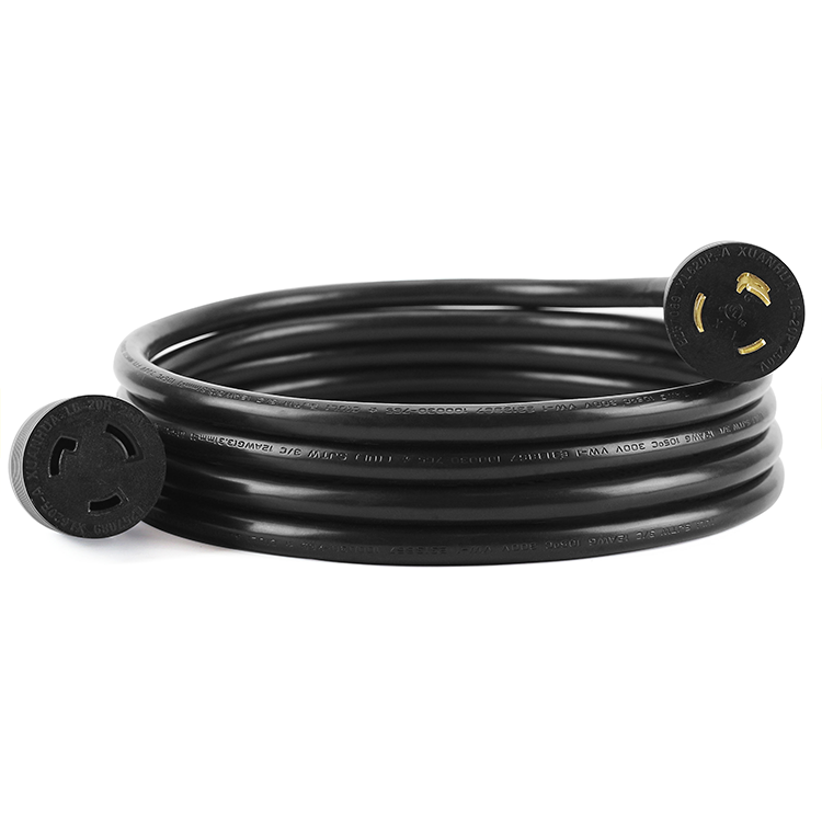 Twist Lock L6-20P 20AMP Plug to NEMA 6-20R or 6-15R Receptacle ETL Listed 3FT Extension Cable Adapter Cord for Generators