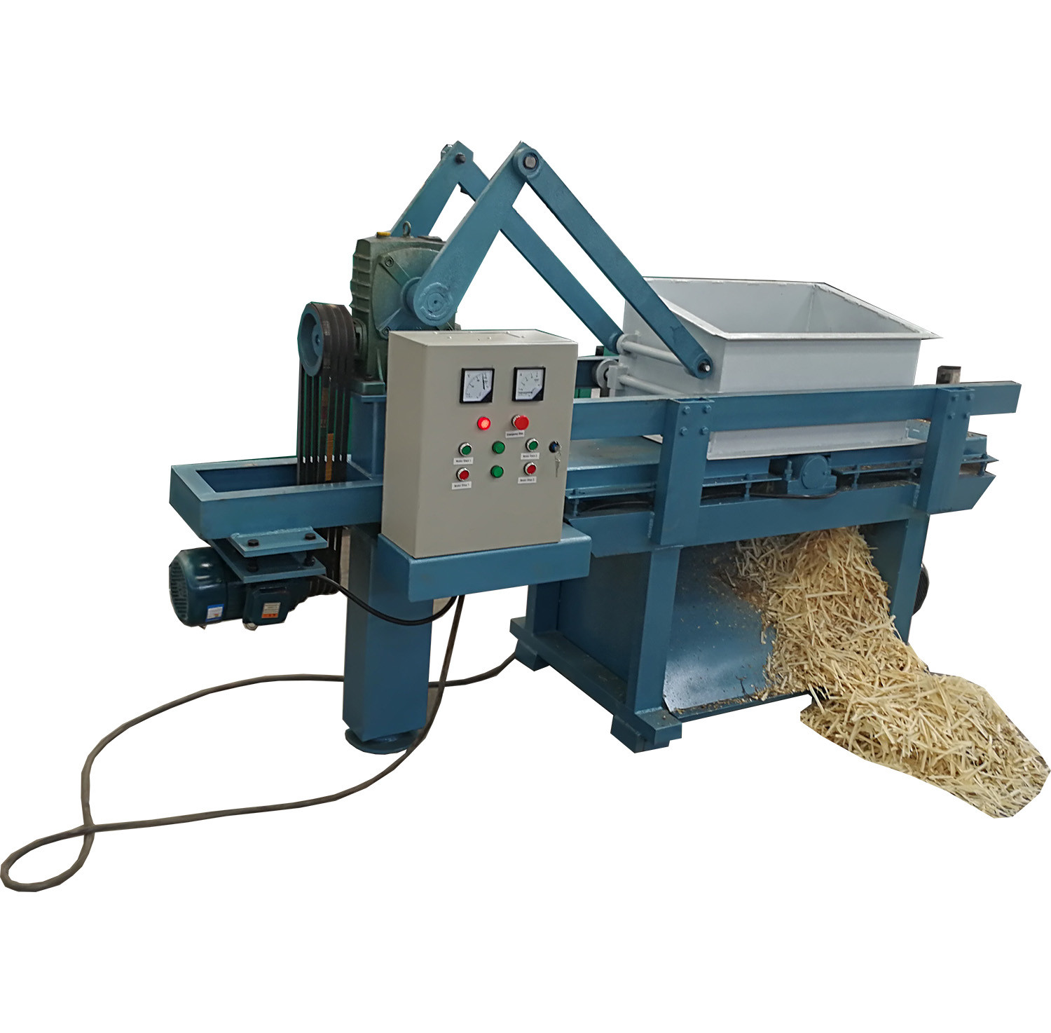 Automatic wood shaving machine for animal bedding / Hydraulic Vertical Metering Baler for sale