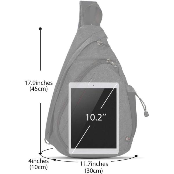 OutdoorMaster Sling Bag, Hiking Daypack, Crossbody Shoulder Chest Urban Outdoor Travel Backpack for Women & Men