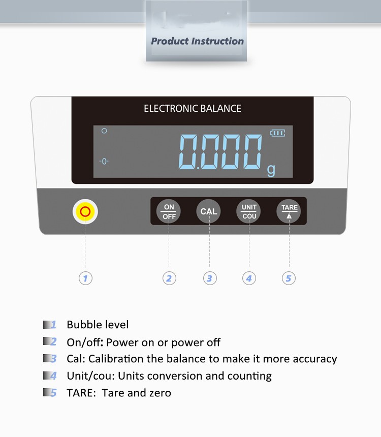 Veidt Weighing MK6103C 610g 0.001g 1mg LCD Display Load Cell Sensor Analytical Precision Chinese Electronic Scale Balance