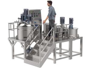 China Stainless Steel Washing Liquid Homogenizer Cosmetic Cream Mixing Machine wholesale