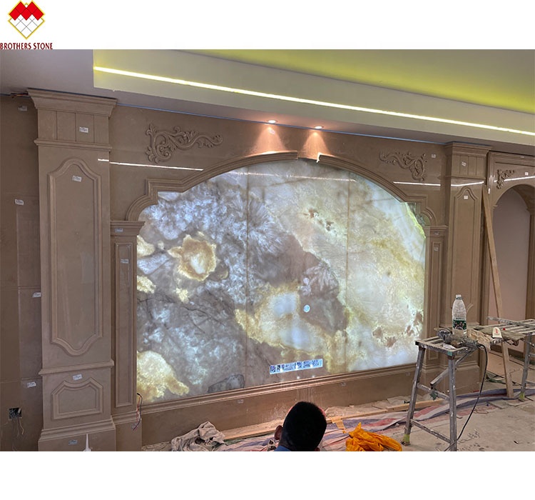2.6-2.7 Density Marble Wall Relief Stone Carving Elegant Design for Villa Decor