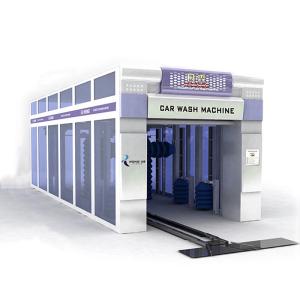 China Powerful Brush Style Tunnel Car Wash Machine With Nine Brushes wholesale
