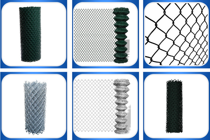 11 BWG 12 BWG Metal Chain Link Fencing OHSAS Wildlife Safe Fencing 0